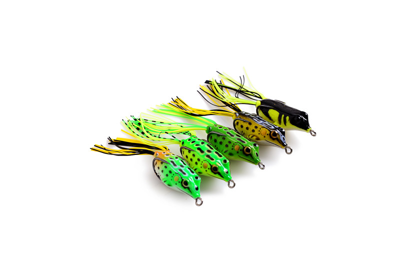 soft plastic fishing lures frog lure with hooks top water ray artificial fish tackle