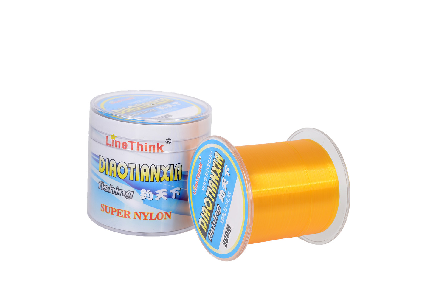 300M Clear And Yellow Nylon Monofilament Fish Fishing Line
