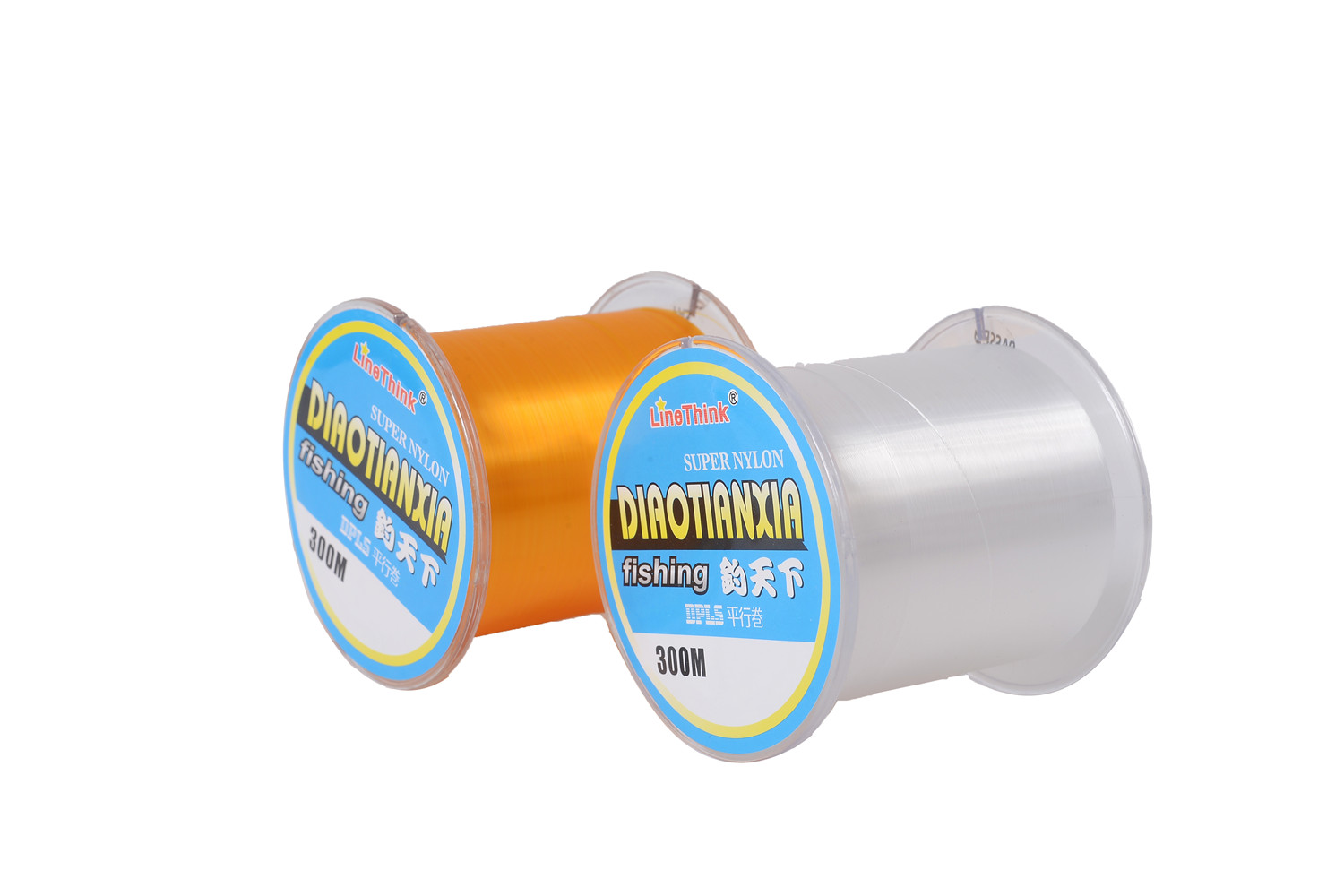 300M Clear And Yellow Nylon Monofilament Fish Fishing Line,NY004