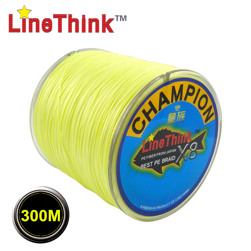 300M GHAMPION LineThink Brand 8Strands Multifilament PE Braided Fishing Line