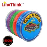 500M GHAMPION LineThink Brand 8Strands Multifilament PE Braided Fishing Line